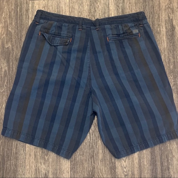 TOMMY BAHAMA Striped Jean Flat Front Shorts - Picture 8 of 8